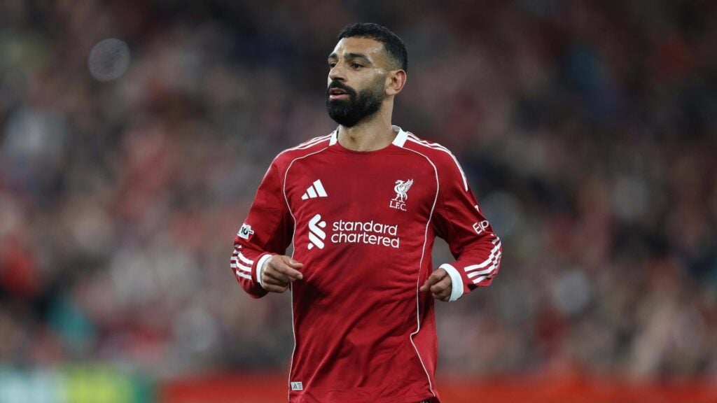 Mohamed Salah in action for Liverpool
