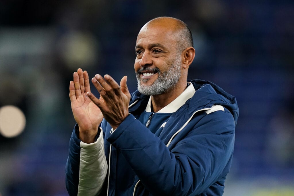 Nuno Espirito Santo clapping and smiling