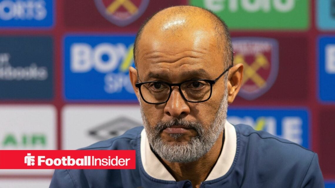 West Ham manager Nuno Espirito Santo