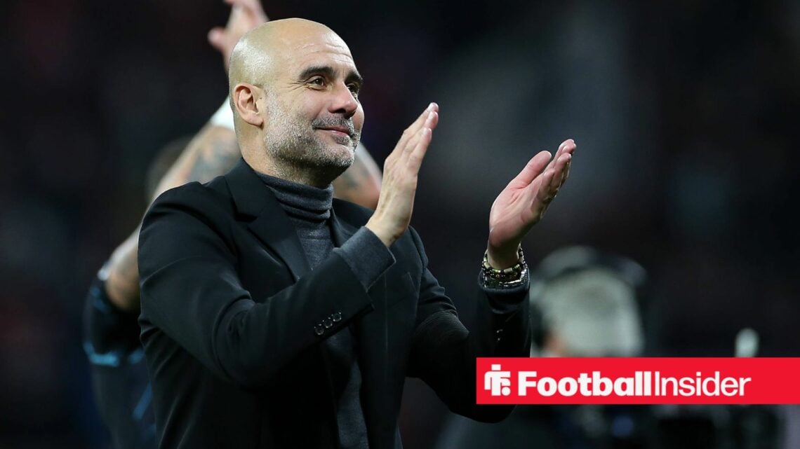 Pep Guardiola clapping
