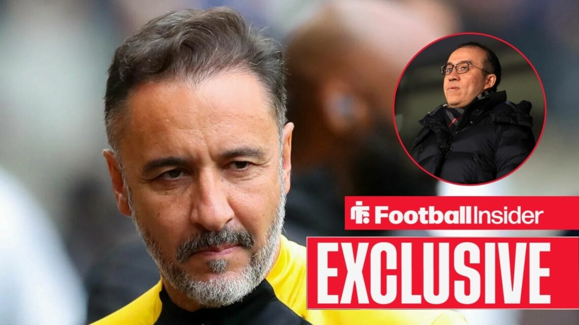 Vitor Pereira next to a circular inset of Jeff Shi