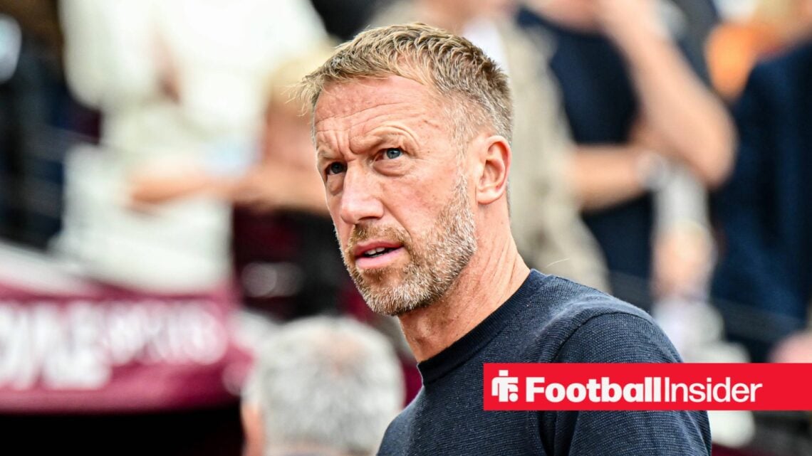 Graham Potter looks stern