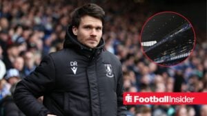 Danny Rohl with Ibrox stand inset