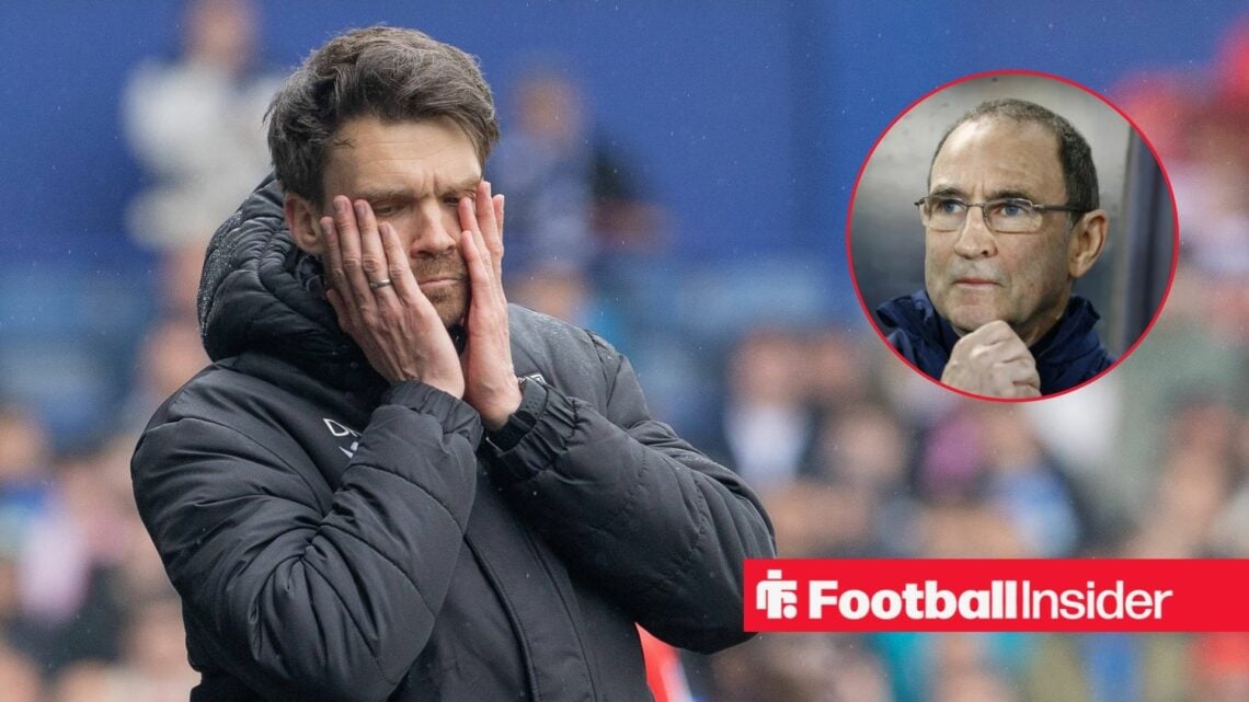 Danny Rohl next to a circular inset of Martin O'Neill