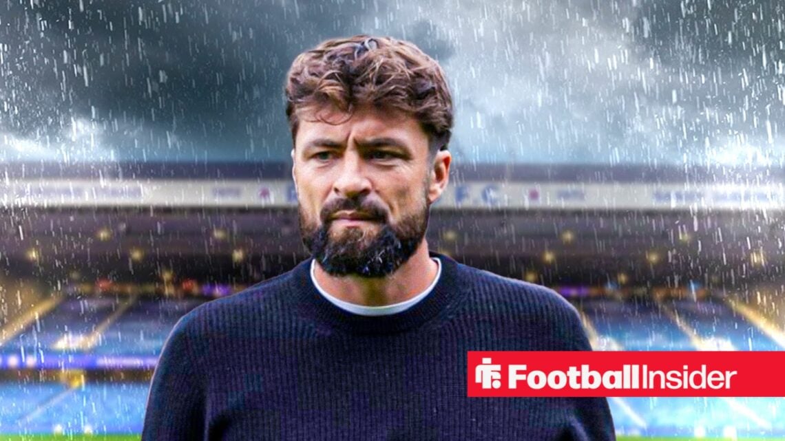 Rangers boss Russell Martin looking concerned at Ibrox