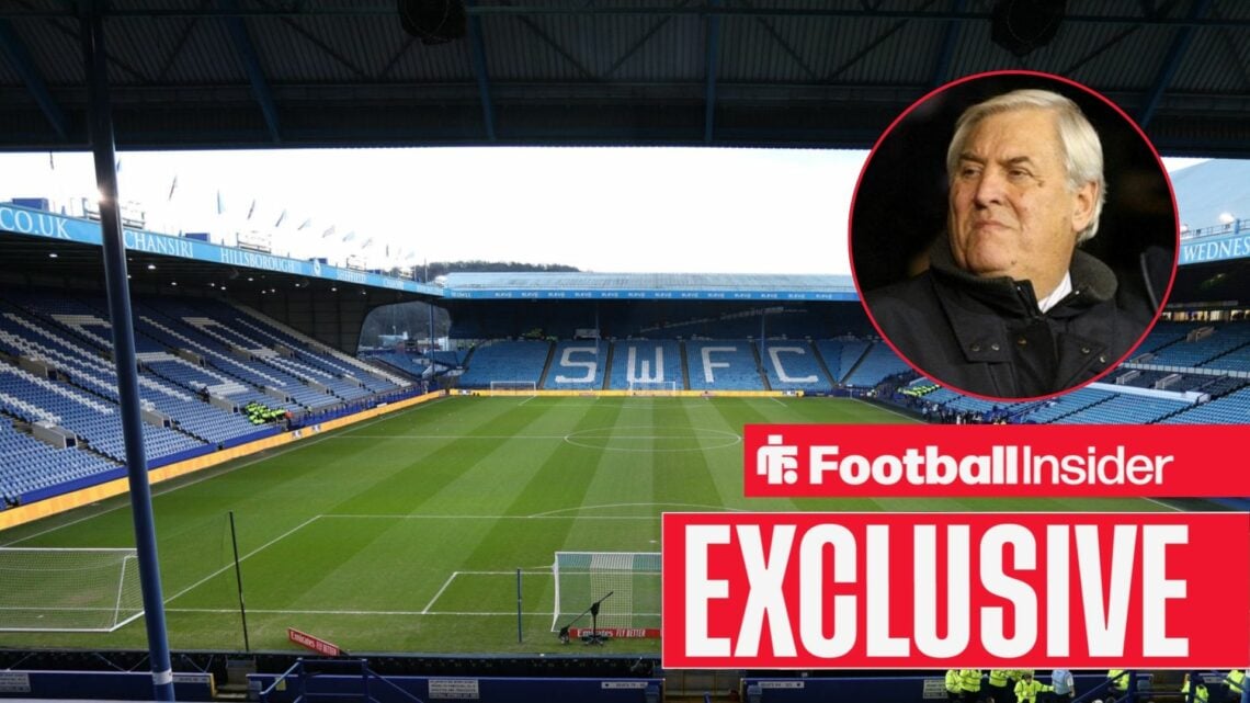 An image of Keith Hackett alongside an image of Sheffield Wednesday stadium, Hillsborough.