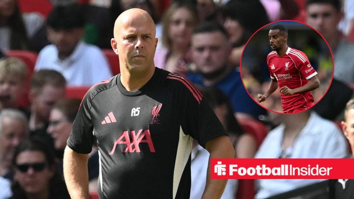 Liverpool boss Arne Slot with Alexander Isak inset