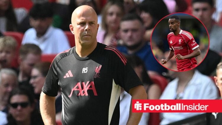 Liverpool boss Arne Slot with Alexander Isak inset
