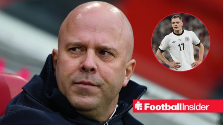 Liverpool boss Arne Slot with Florian Wirtz inset
