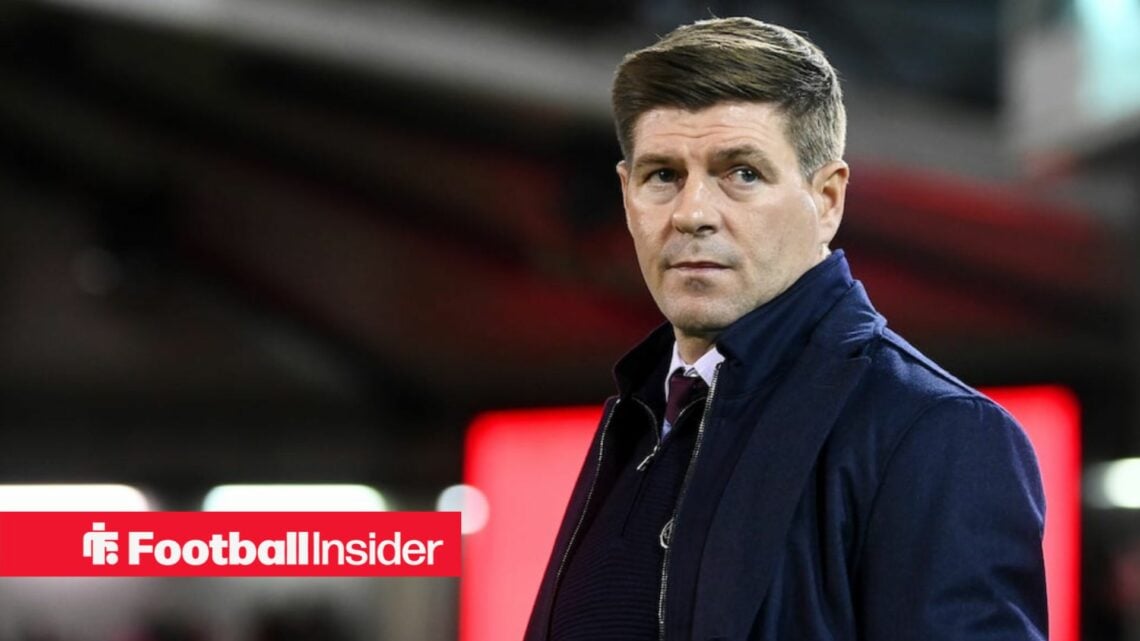 Steven Gerrard on the touchline