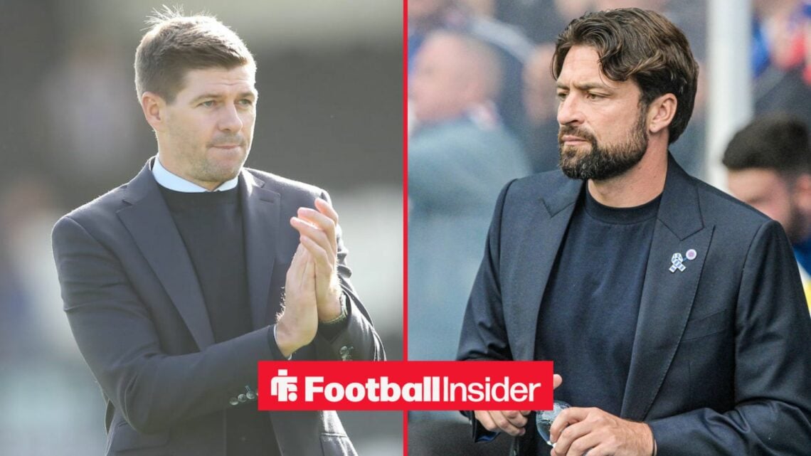 Steven Gerrard alongside Russell Martin