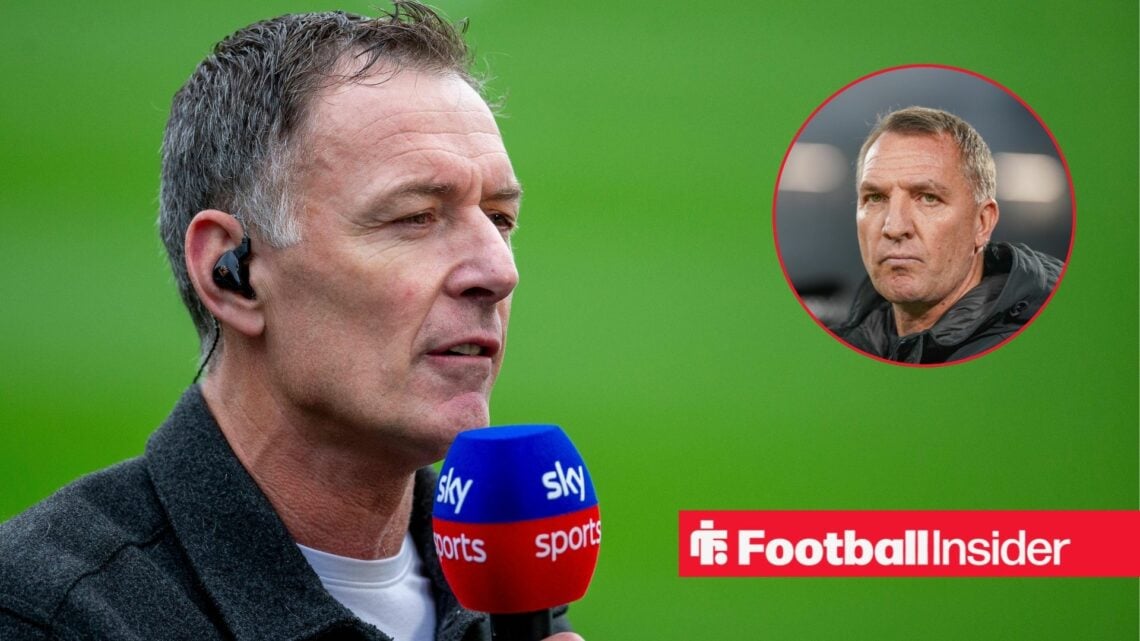 Chris Sutton with Celtic boss Brendan Rodgers inset