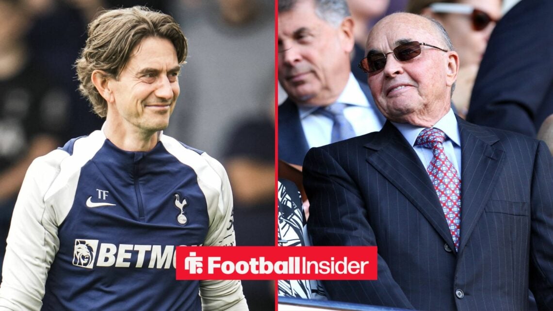 Thomas Frank smiling alongside Joe Lewis smiling