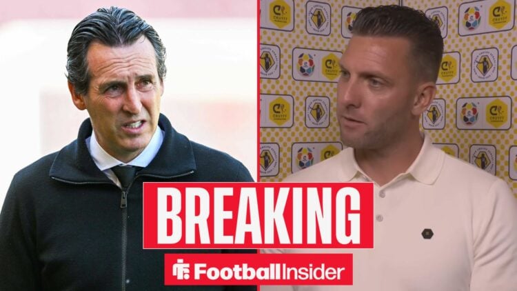 Unai Emery and Melvin Boel side-by-side