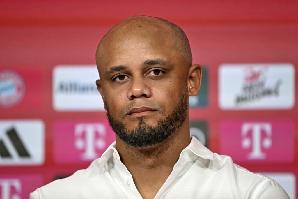 Vincent Kompany looking stern