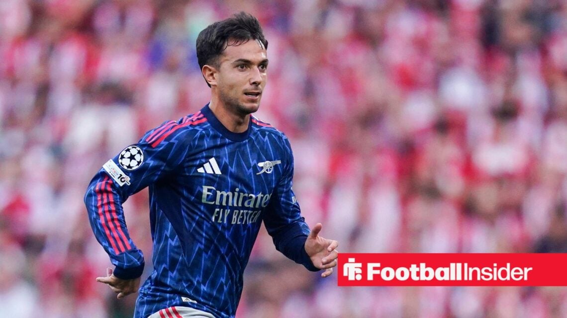 Martin Zubimendi in action for Arsenal