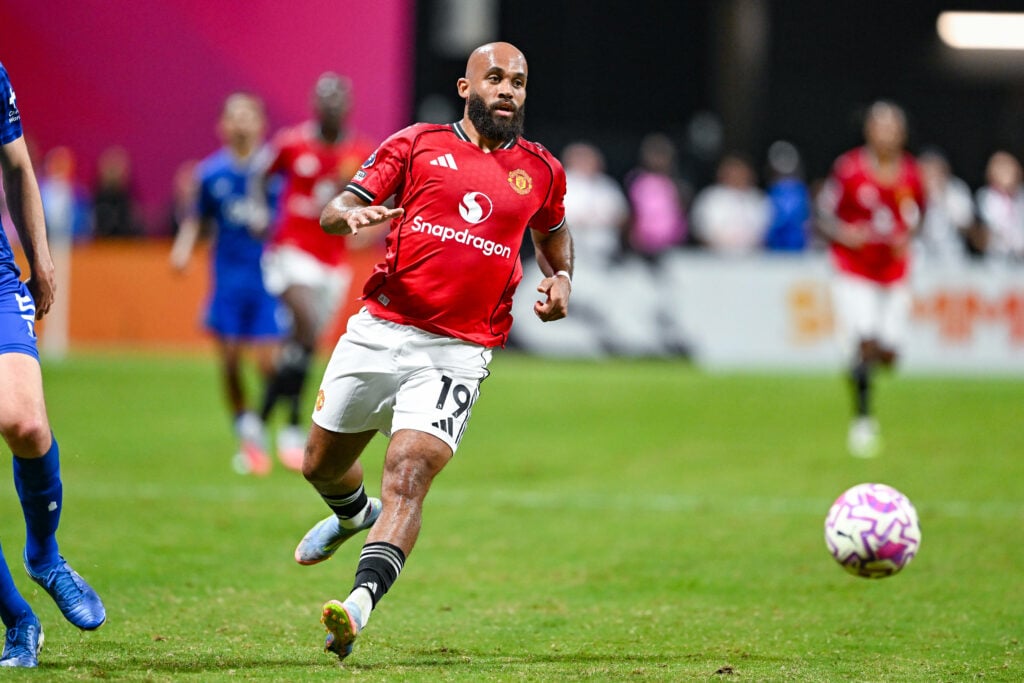 Bryan Mbeumo in action for Manchester United