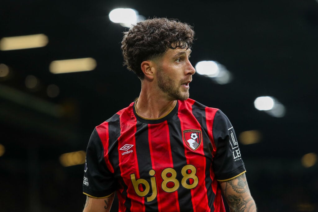 Marcos Senesi in action for Bournemouth.