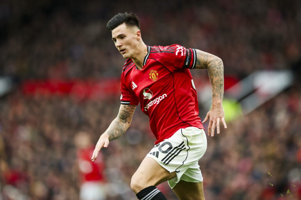 Benjamin Sesko in action for Man United