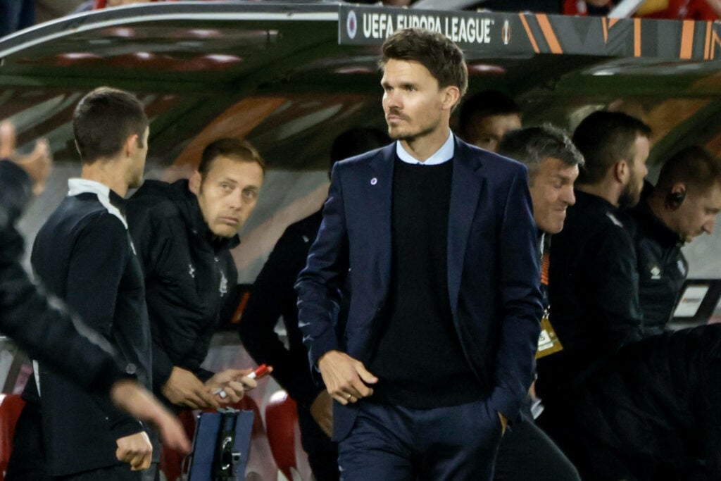 Rangers manager Danny Rohl looking focused