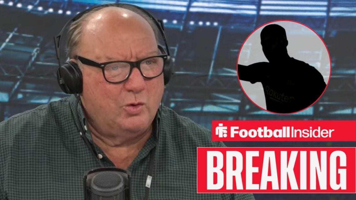 Alan Brazil on talkSPORT, Ronald Araujo's silhouette in a circular inset