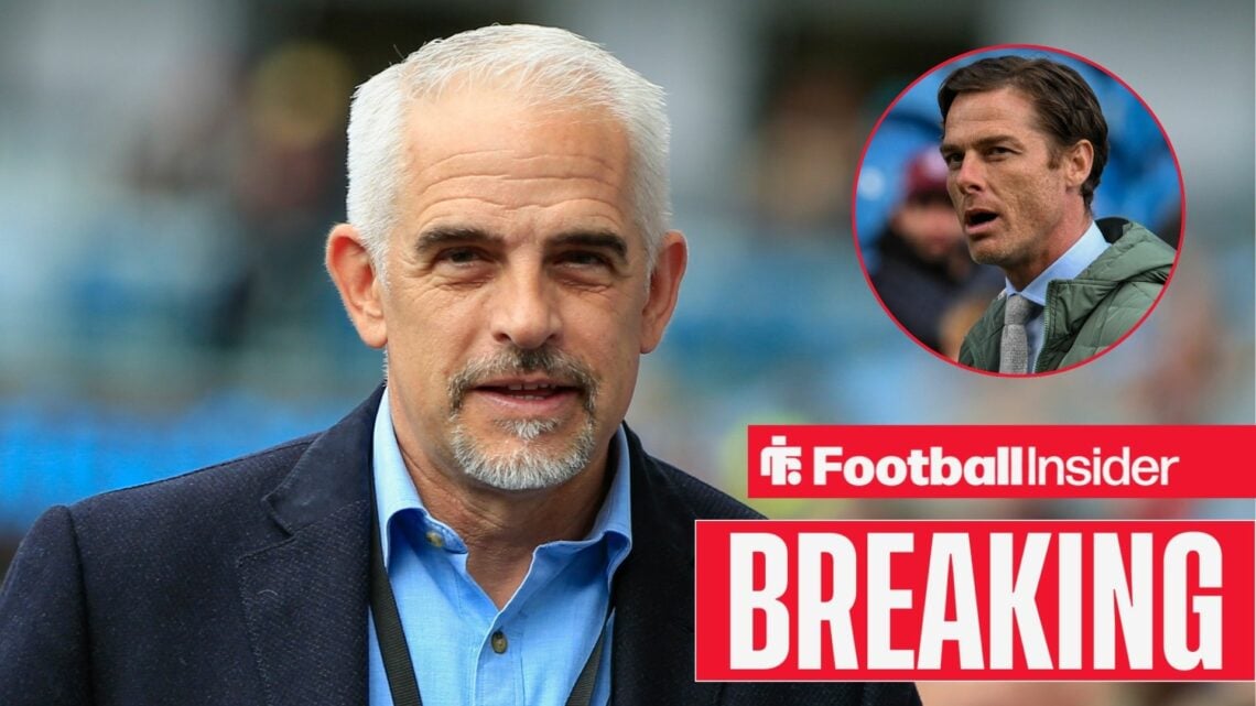 Burnley owner Alan Pace with Scott Parker included in a circular inset