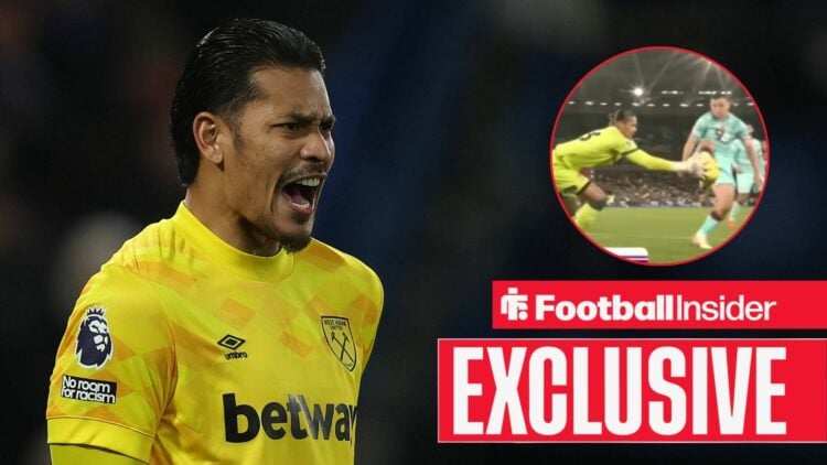 Alphonse Areola shouting, Josh Cullen's goal in a circular inset