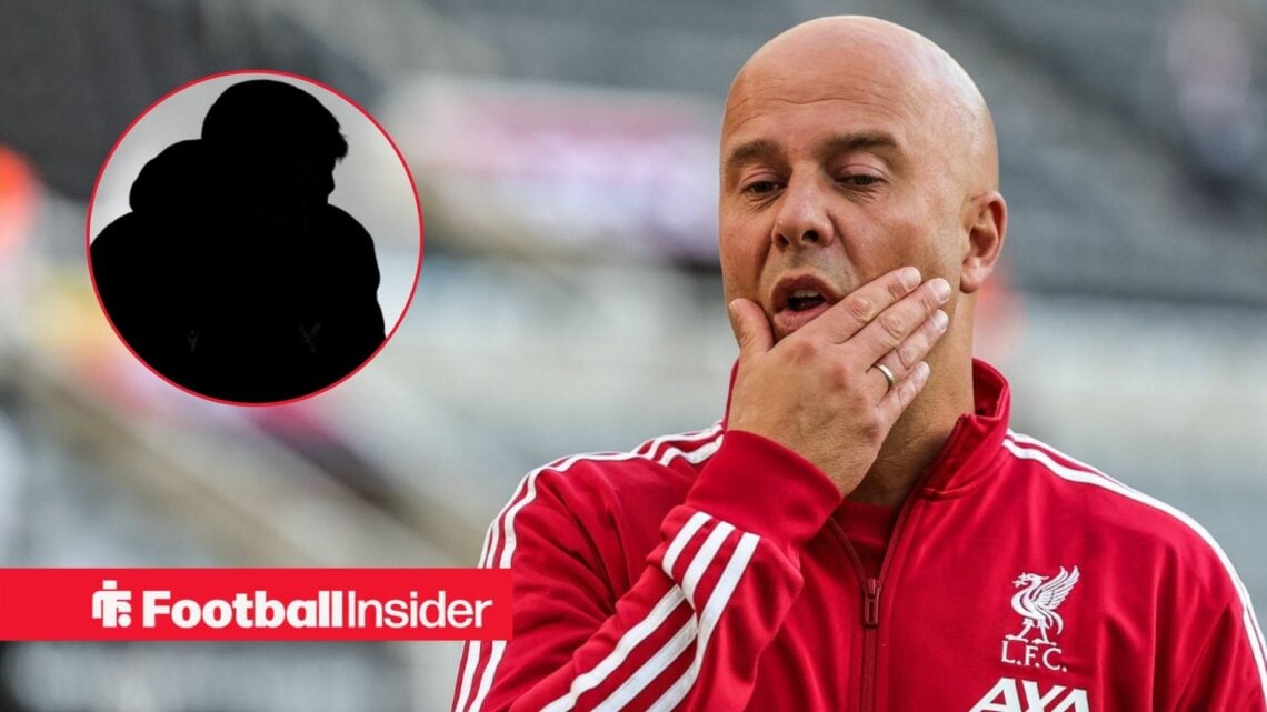 Arne Slot under pressure, Oliver Glasner's silhouette in a circular inset