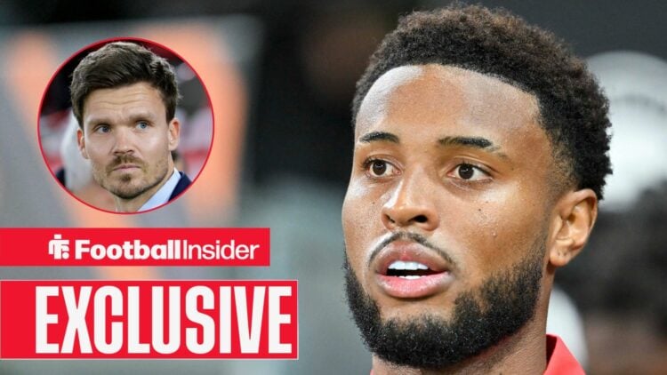 Danny Rohl looking serious on the left with Youssef Chermiti focused on the right for Rangers