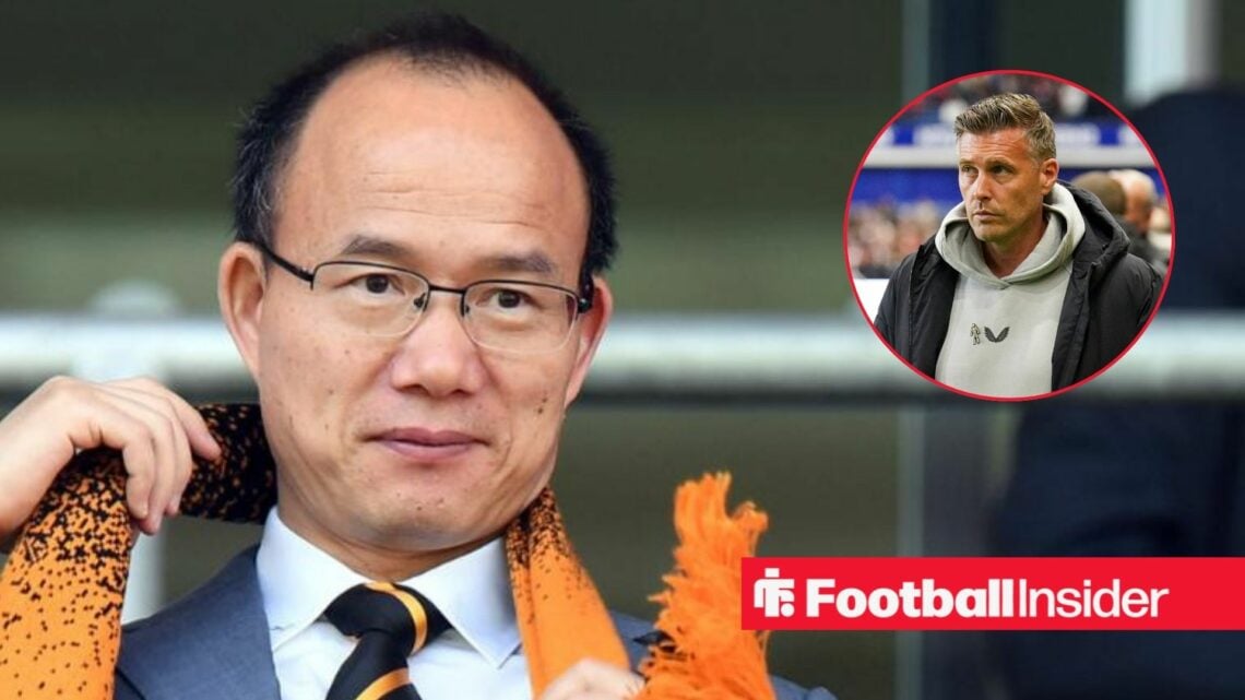 Guo Guangchang next to a circular inset of Rob Edwards