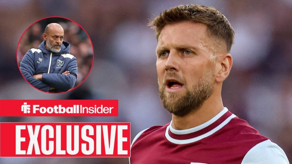 Niclas Fullkrug next to a circular inset of Nuno Espirito Santo