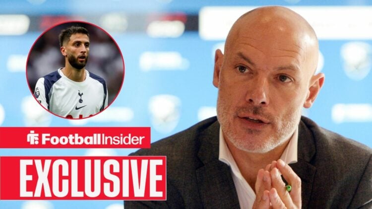 Howard Webb, head of PGMOL, Rodrigo Bentancur in a circular inset