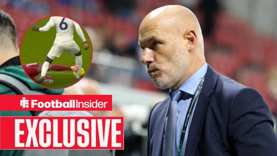 Howard Webb, head of PGMOL, Ryan Gravenberch's tackle on Ibrahim Sangare in a circular inset