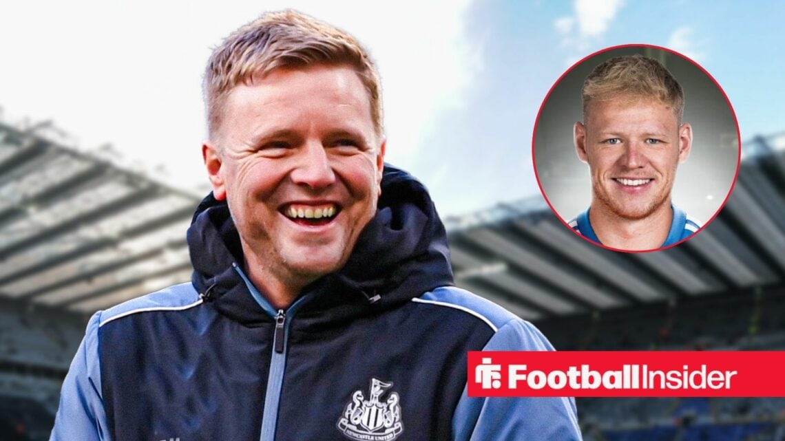 Newcastle boss Eddie Howe and Aaron Ramsdale