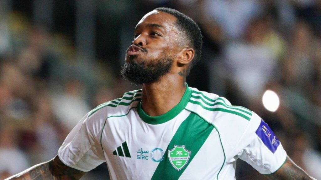 Ivan Toney celebrating for Al-Ahli