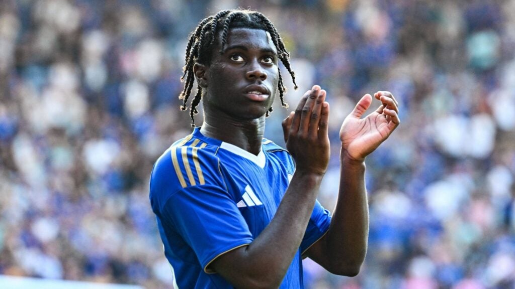 Jeremy Monga in action for Leicester City