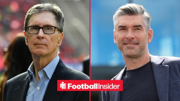 John Henry looking focused alongside Richard Hughes smiling