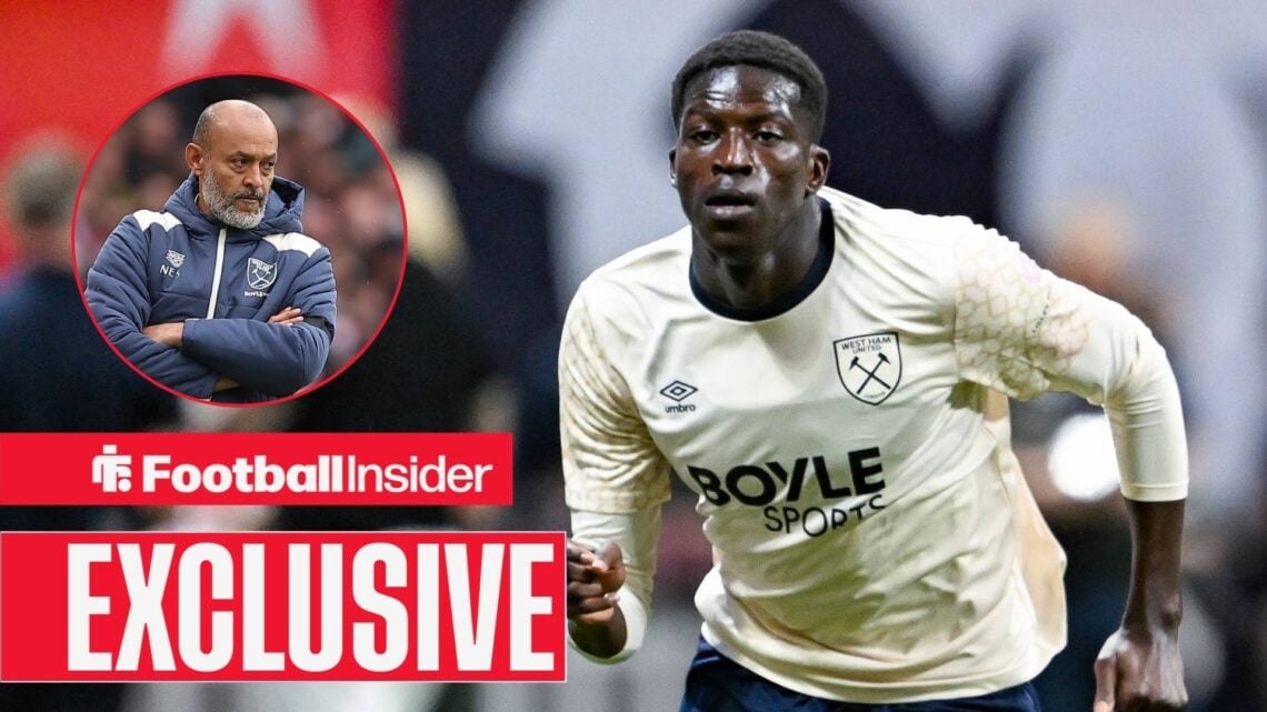 Mohamadou Kante next to a circular inset of Nuno Espirito Santo