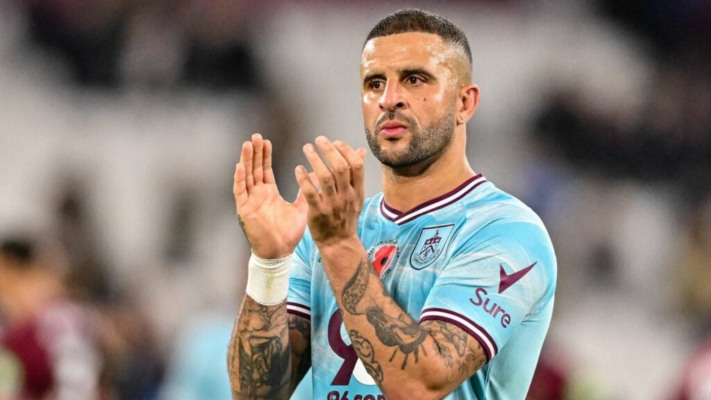 Kyle Walker clapping for Burnley