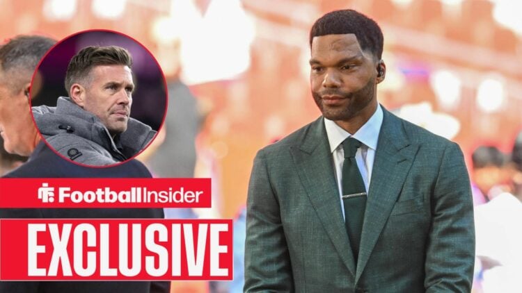 Joleon Lescott next to a circular inset of Rob Edwards