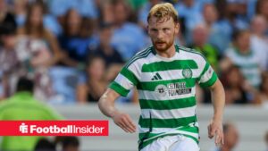 Liam Scales playing for Celtic