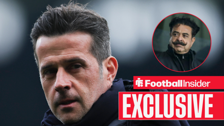 Fulham manager Marco Silva alongside a circular inset of owner Shahid Khan