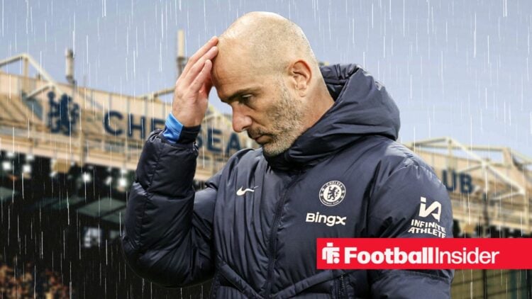 Enzo Maresca in the rain