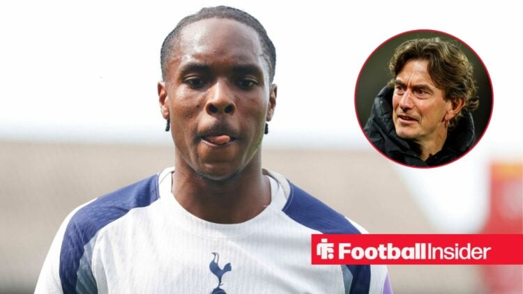 Mathys Tel next to a circular inset of Thomas Frank