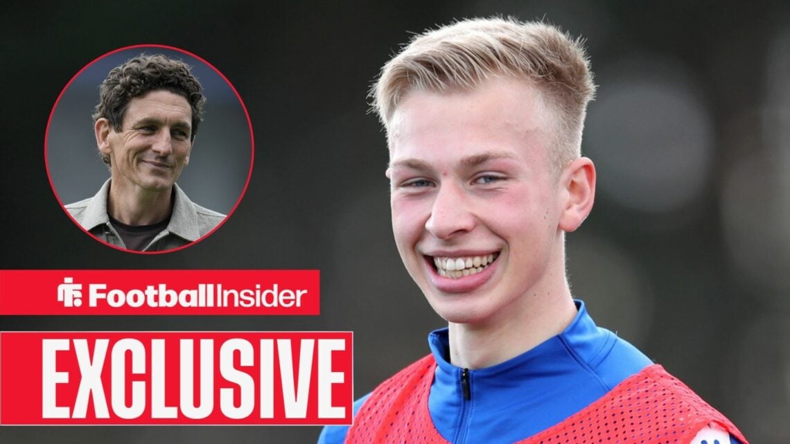 Matthew Cox in training with England Under-21s, and Keith Andrews in a circular inset