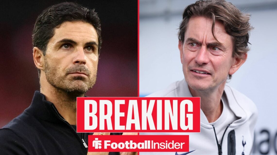 Mikel Arteta and Thomas Frank side-by-side