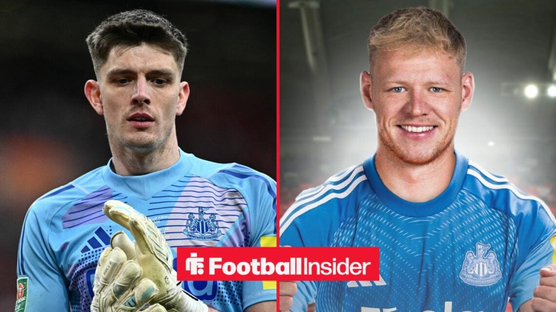 Nick Pope and Aaron Ramsdale in action for Newcastle United