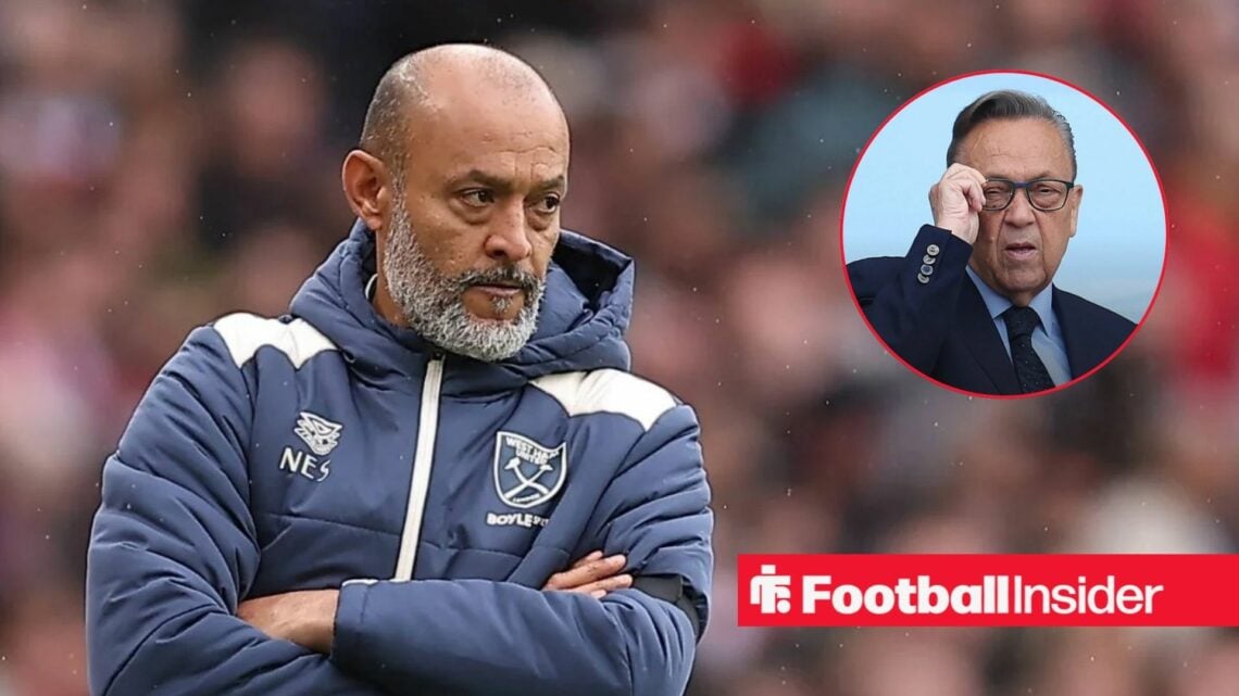Nuno Espirito Santo next to a circular inset of David Sullivan