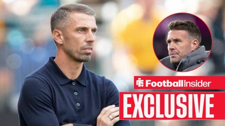 Gary O'Neil next to Rob Edwards