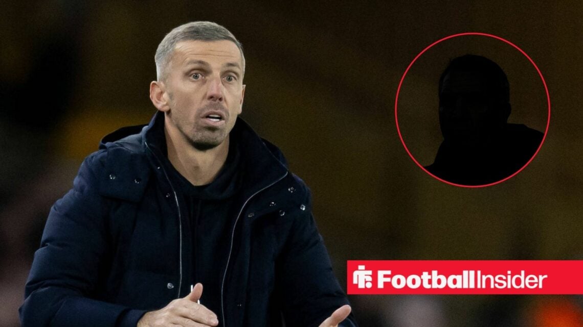 Gary O'Neil with Brendan Rodgers blacked out inset